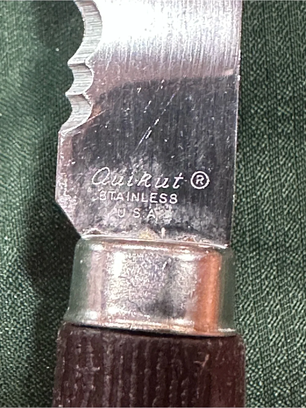 Quicut stainless steel Piece Serrated Steak Knife‎ set of 5 vintage